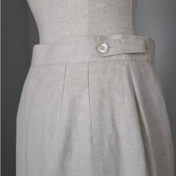 Talbots Irish Linen Wrap Skirt Size M - Picture 6 of 8